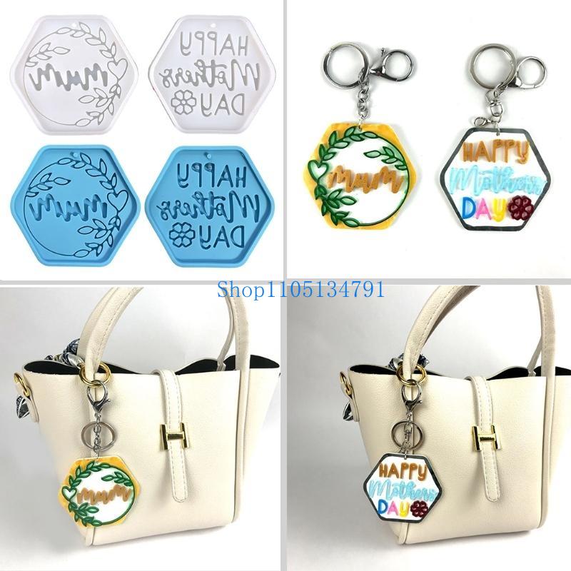 Art And Craft For Mother'S Day - 98km น่ารักแม่พิมพ์ซิลิโคนหกเหลี่ยม Charms อีพ็อกซี่เรซินแม่พิมพ์หล่อแม่พิมพ์พร้อมรู