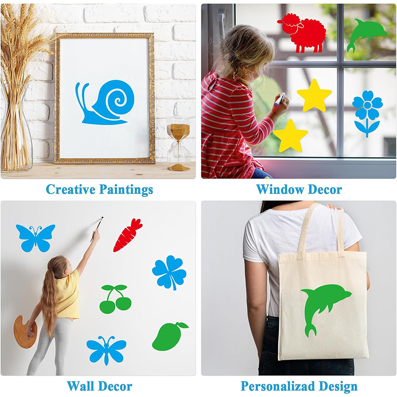 10/20 ชิ้น แม่แบบภาพวาด ลายฉลุ - Art Craft Materials บทวิจารณ์และราคา