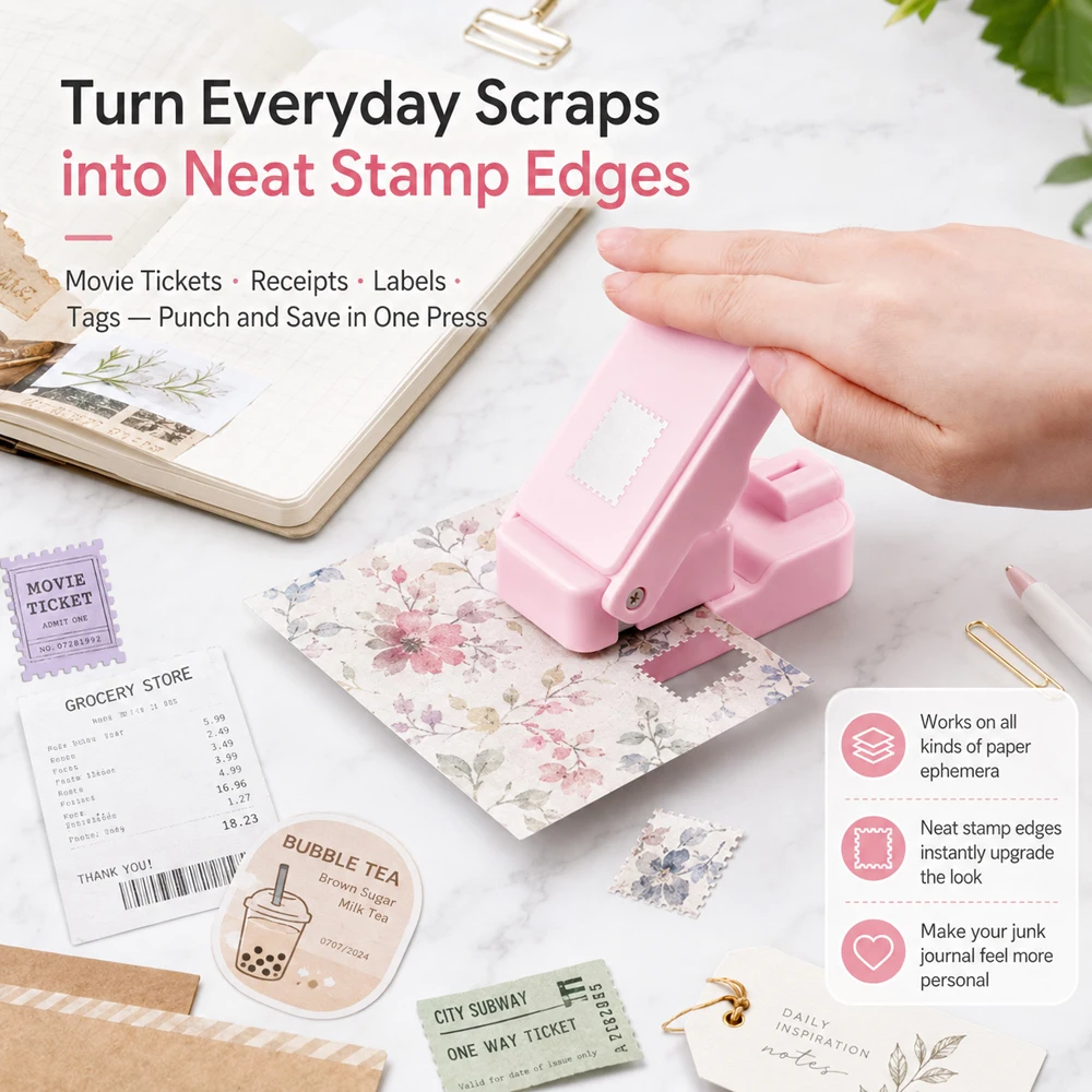 เครื่องเจาะกระดาษลายแสตมป์ สำห - Art Craft Materials บทวิจารณ์และราคา