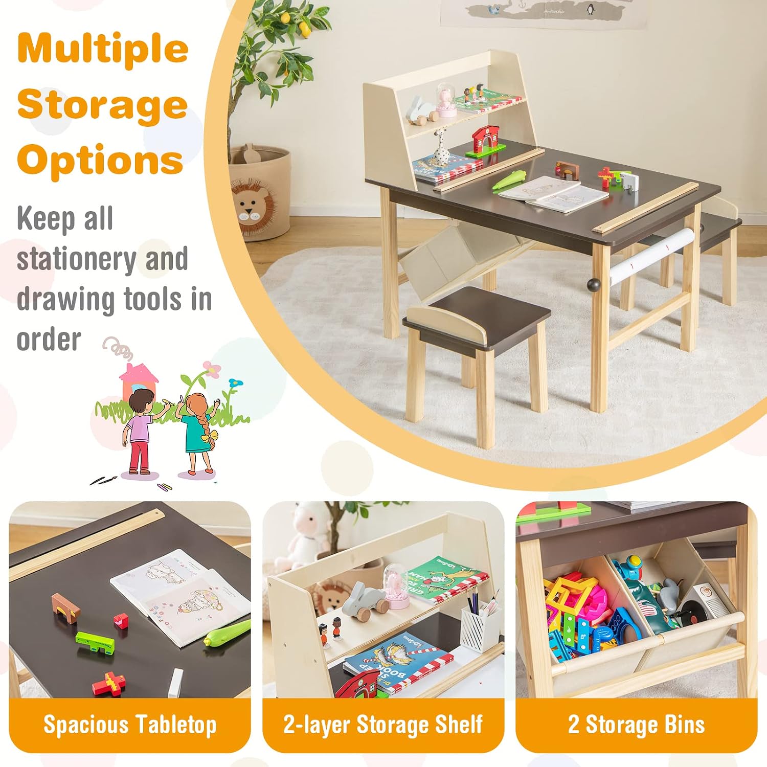 ชุดโต๊ะและเก้าอี้ศิลปะสำหรับเด - Art Craft Toddler บทวิจารณ์และราคา