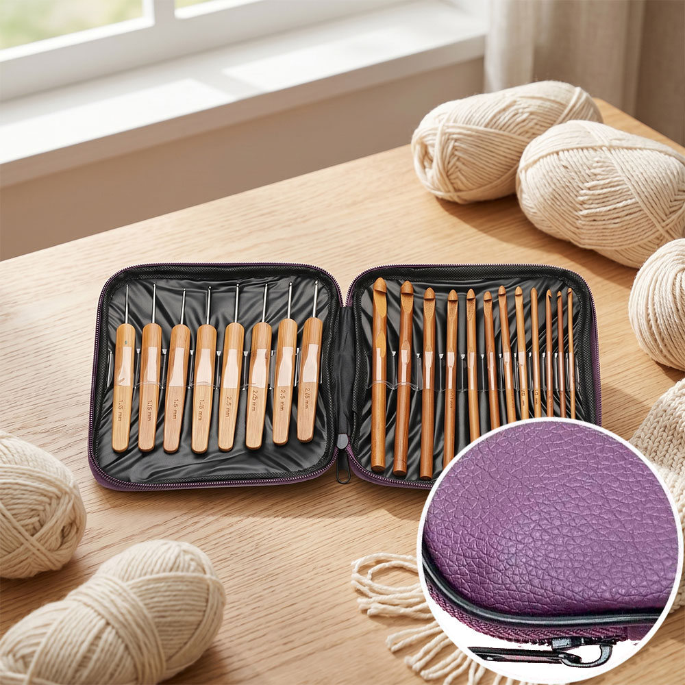 ชุดเข็มโครเชต์ไม้ไผ่ 74 ชิ้น พ - Art Craft Materials บทวิจารณ์และราคา