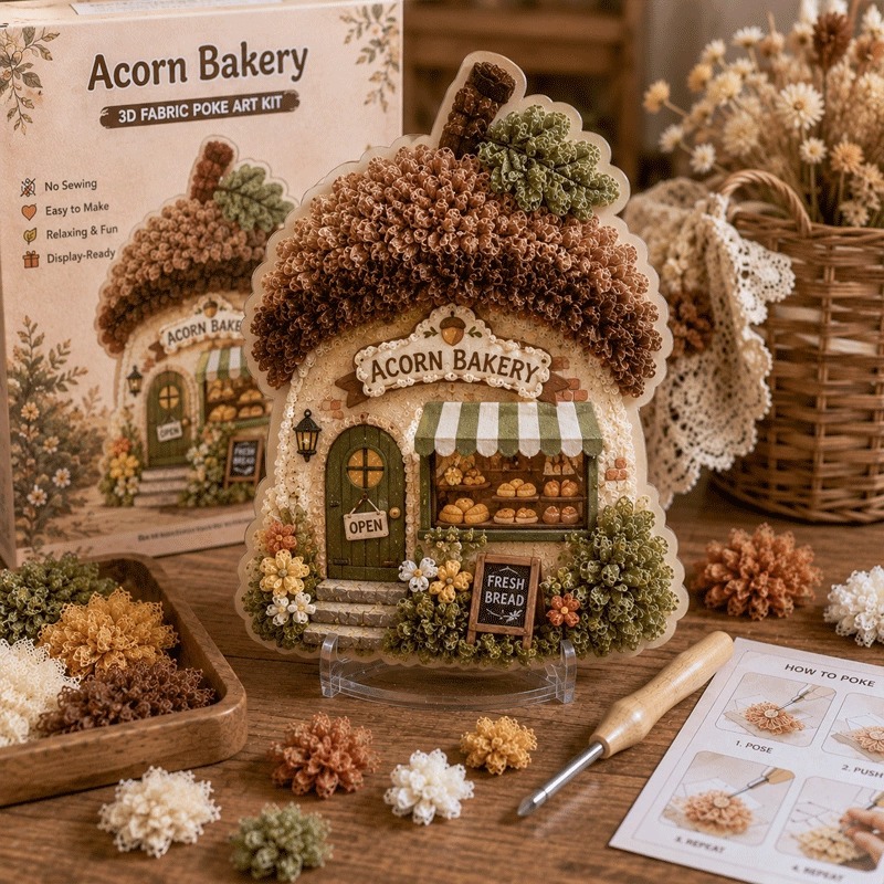 ชุดงานฝีมือ 3D Fabric Poke Art - Art Craft Bakery บทวิจารณ์และราคา