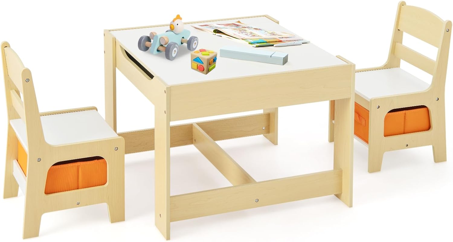 ชุดโต๊ะและเก้าอี้เด็ก 3 in 1 ท - Art Craft Toddler บทวิจารณ์และราคา