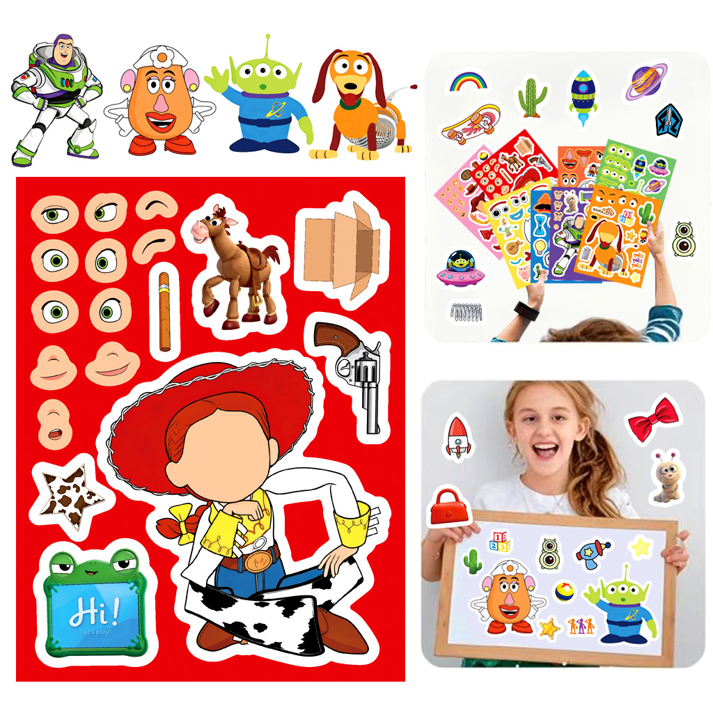 สติกเกอร์ติดหน้าตัวการ์ตูนทอย  - Art Craft Materials บทวิจารณ์และราคา