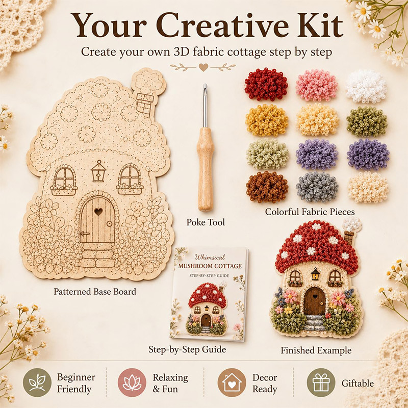 ชุดงานฝีมือ DIY บ้านเห็ด 3 มิต - Art Craft Us บทวิจารณ์และราคา