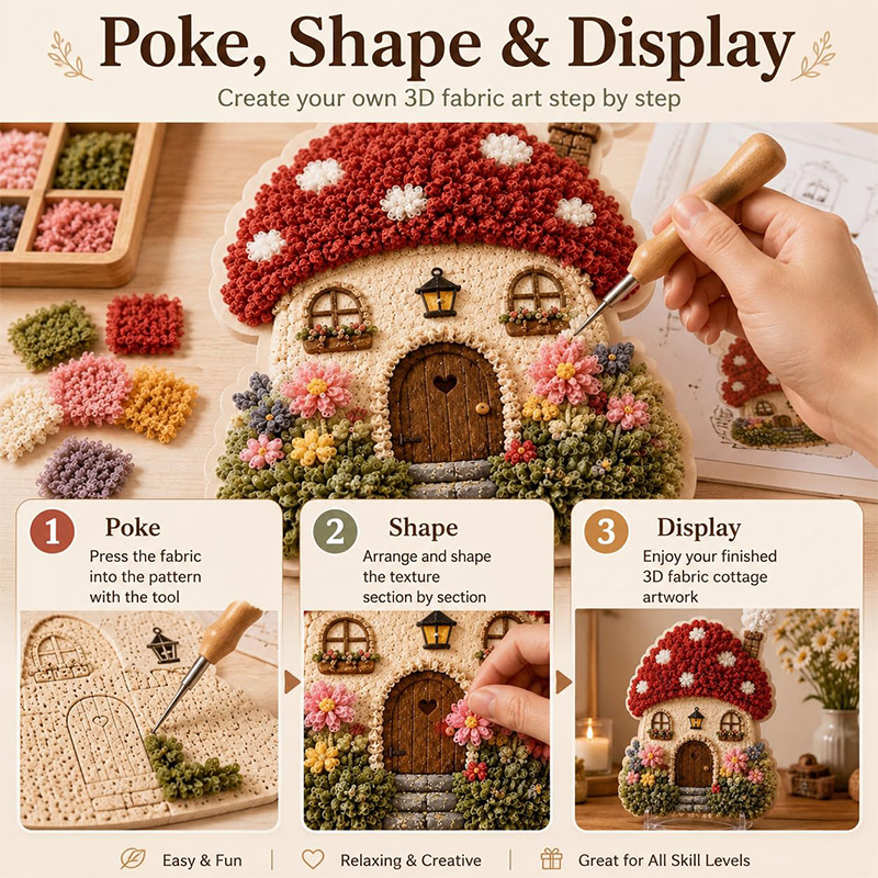 ชุดงานฝีมือ DIY บ้านเห็ด 3 มิต - Art Craft Us บทวิจารณ์และราคา