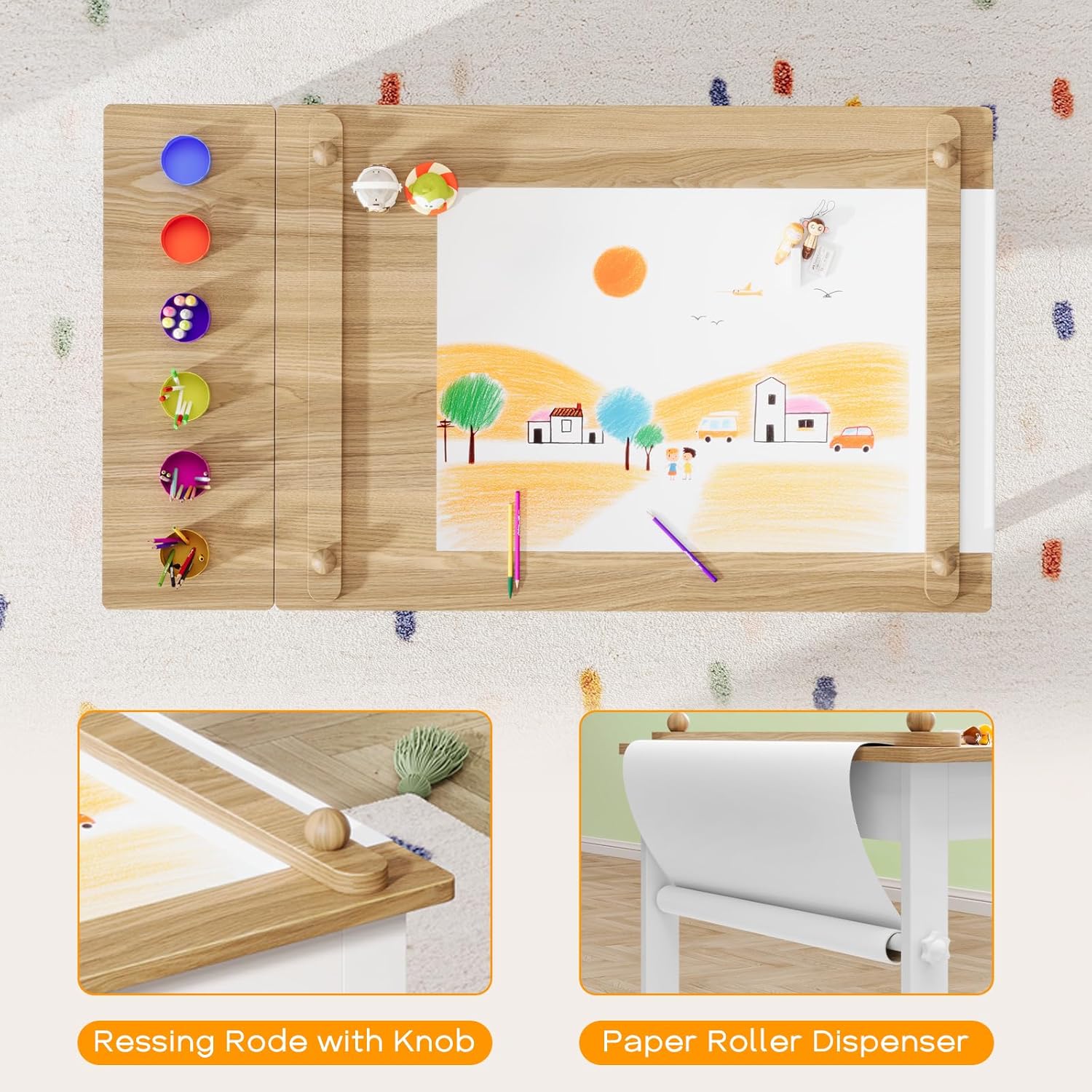 โต๊ะและเก้าอี้ศิลปะสำหรับเด็ก  - Art Craft Toddler บทวิจารณ์และราคา