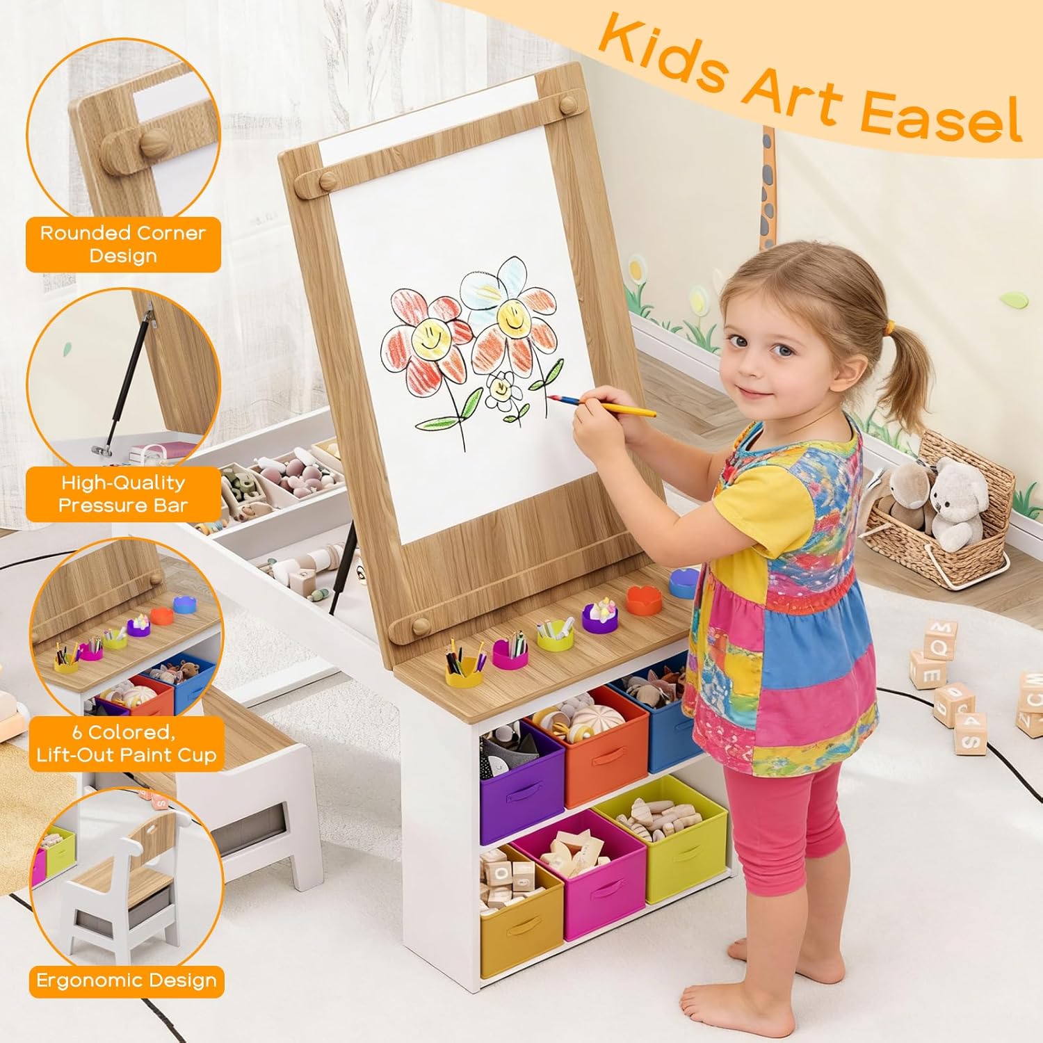 โต๊ะและเก้าอี้ศิลปะสำหรับเด็ก  - Art Craft Toddler บทวิจารณ์และราคา