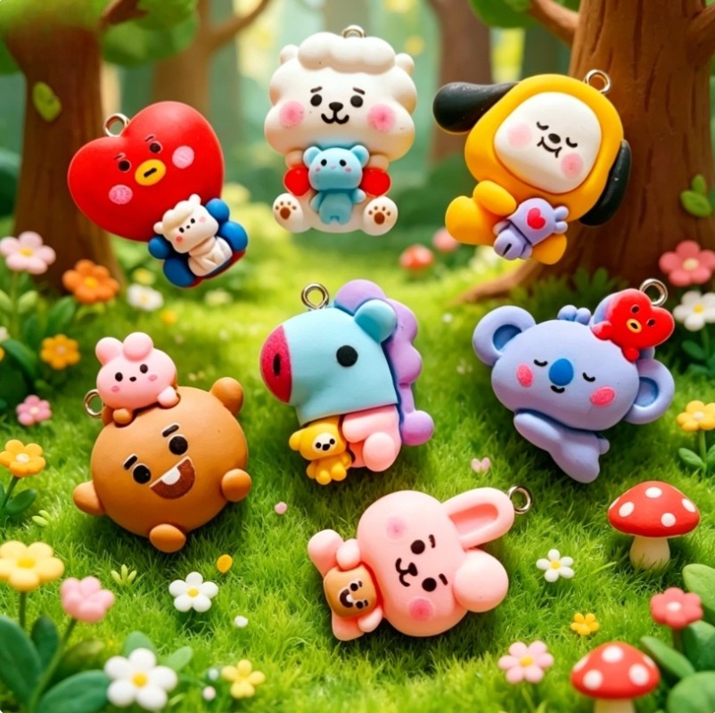 ชุด 7 ชิ้น BT21 ชาร์มการ์ตูนเร - Art Craft Materials บทวิจารณ์และราคา