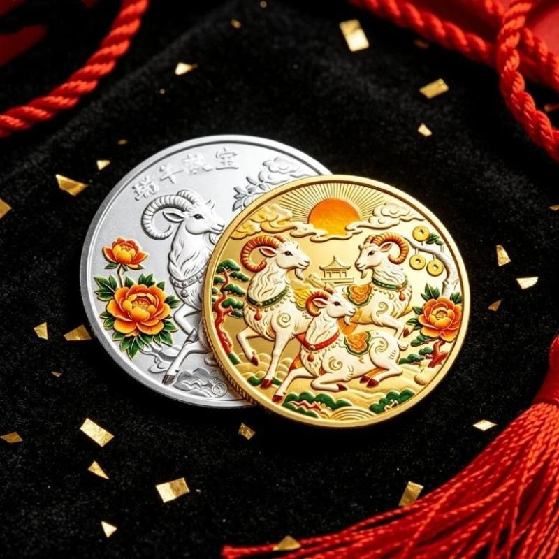 เหรียญที่ระลึกปีแพะ 2027 เหรีย - Art Craft New Year บทวิจารณ์และราคา