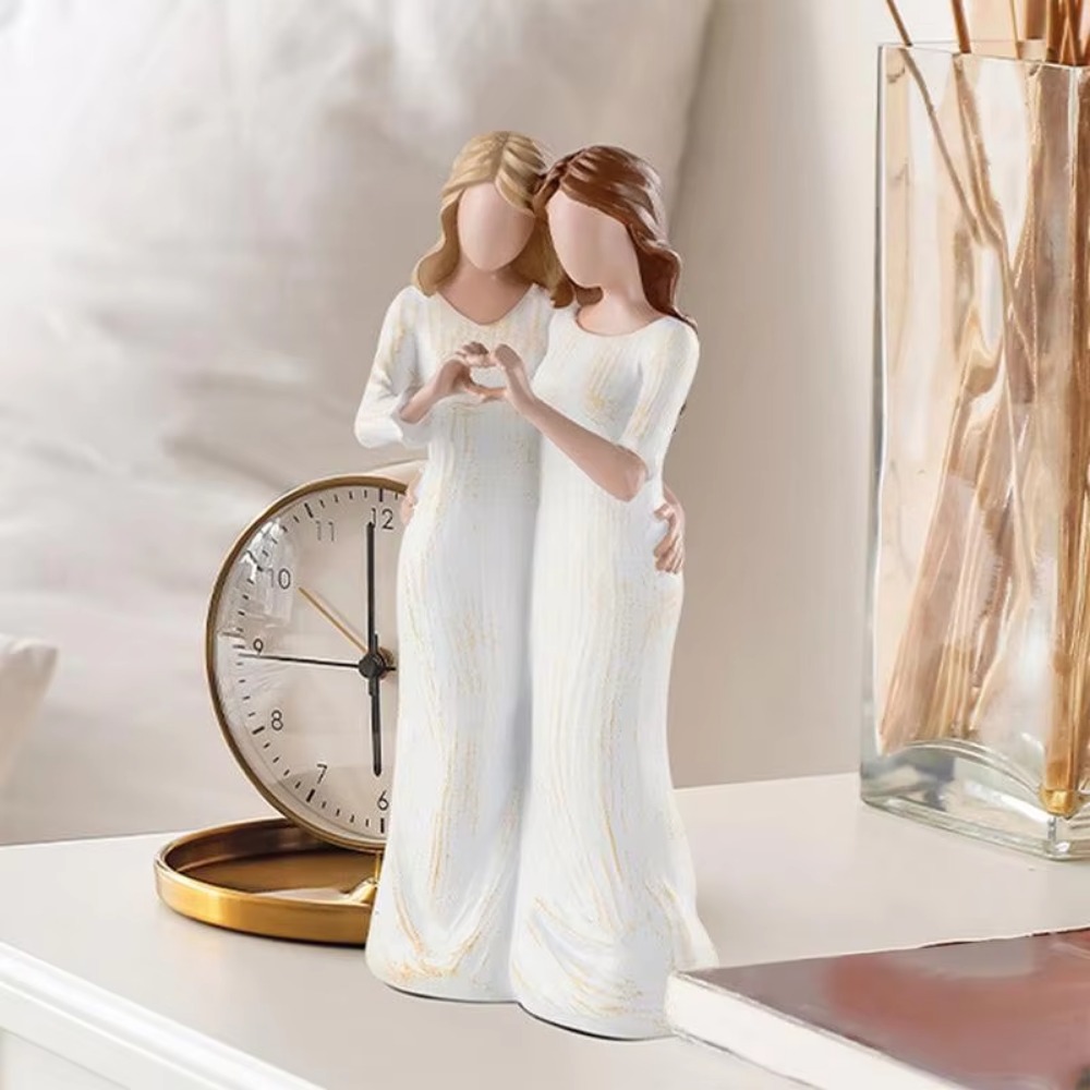 รูปปั้นแม่ลูกวาดด้วยมือ งานศิล - Art And Craft For Mother'S Day บทวิจารณ์และราคา