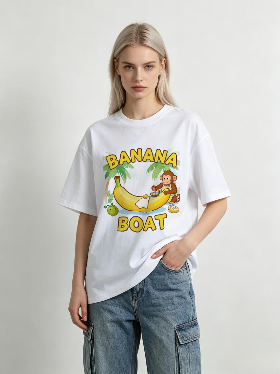 เสื้อยืดผู้หญิง ผ้าฝ้ายสลับเนื - Art Craft Letter T บทวิจารณ์และราคา
