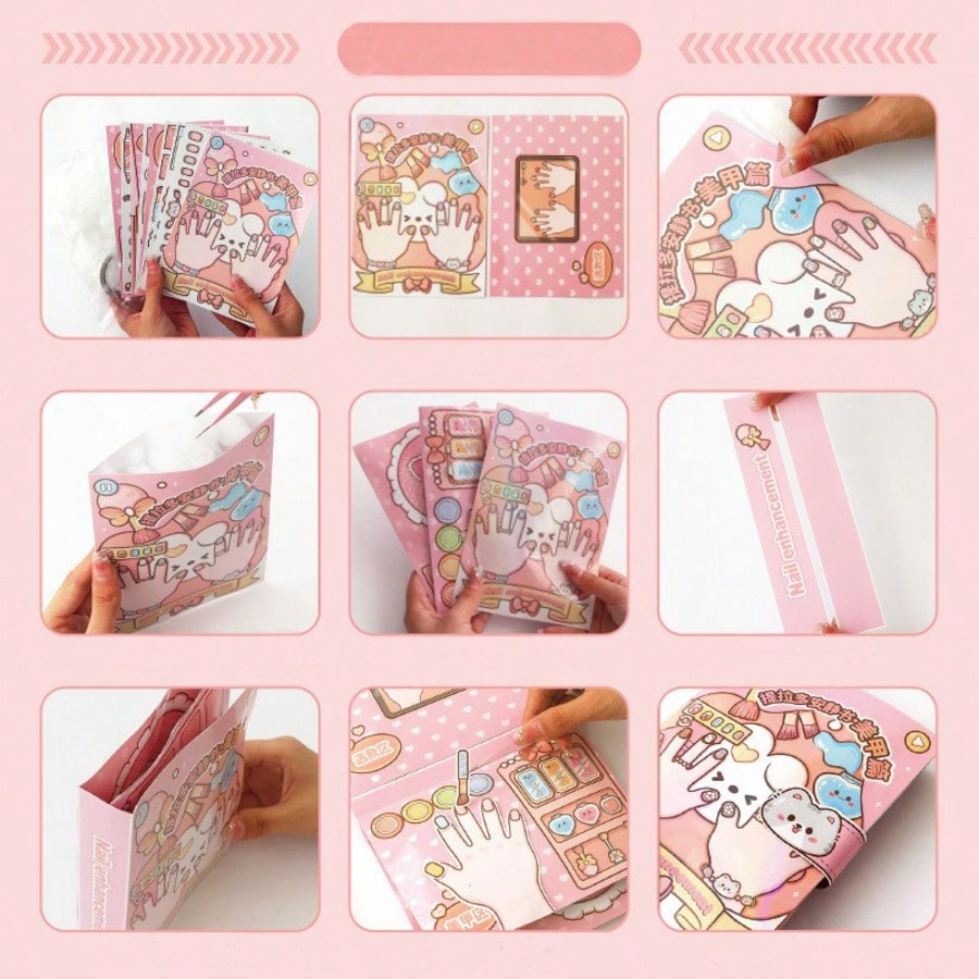 หนังสือสติกเกอร์ทำเล็บ DIY สีช - Art Craft Book บทวิจารณ์และราคา