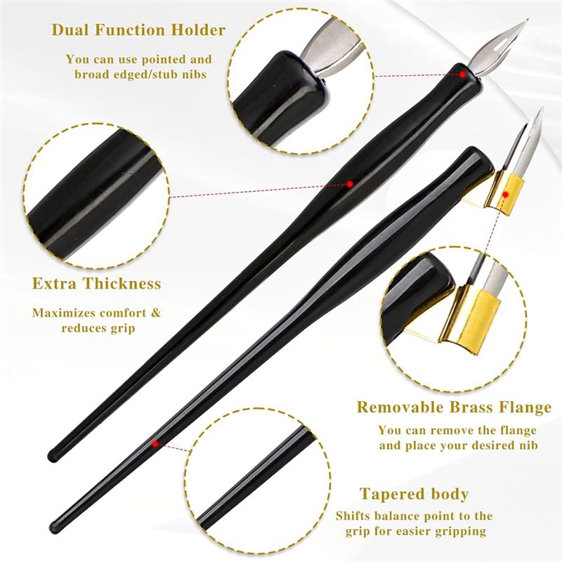 A11E-10PCS ชุดปากกาคัดลายมือเฉ - Calligraphy Pen Set บทวิจารณ์และราคา