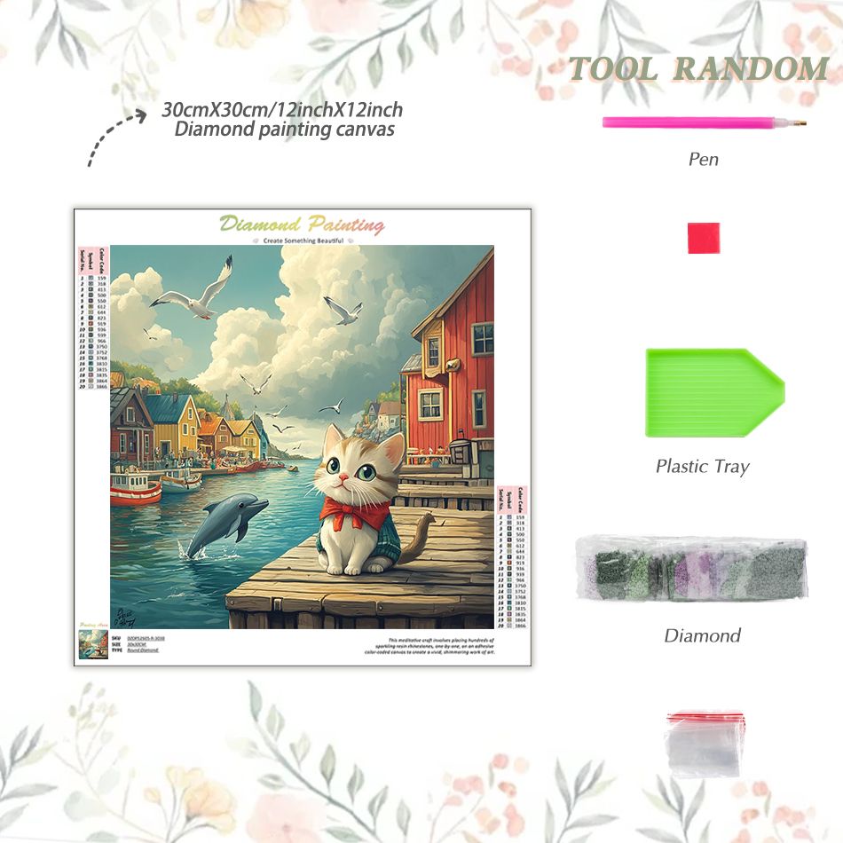 ชุดภาพวาดเพชรลายแมว CHENISTORY - Art Craft Ideas With Paper บทวิจารณ์และราคา